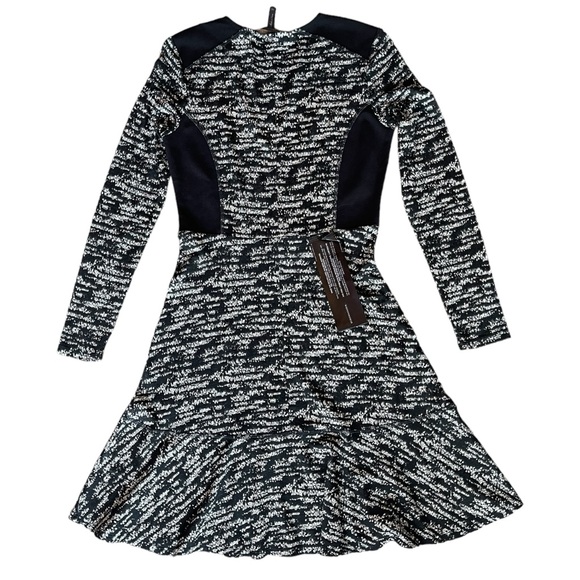 BCBG Grey and Black Dress Stretchy and Flowy Extra Small - Picture 2 of 10